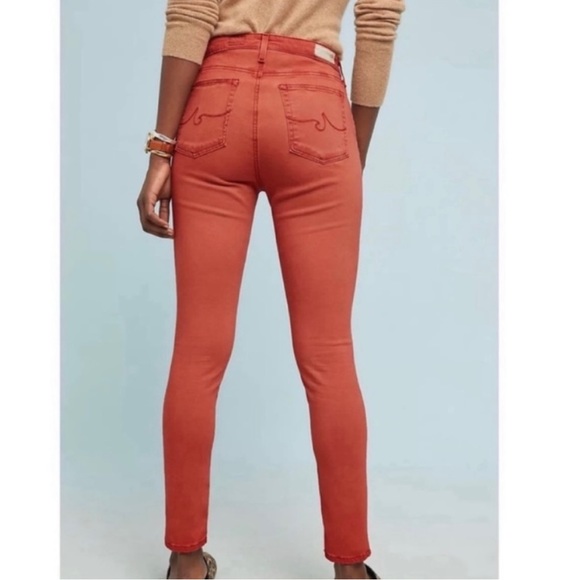 NWT Anthropologie AG Abbey Sateen high-rise skinny ankle jeans. Size 31 - Picture 2 of 9